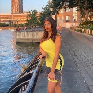 Neon Yellow Calvin Klein dress 💛